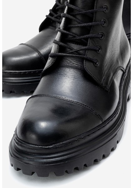 Hakiki Deri, Fermuarlı, Suya Dayanıklı, Erkek Deri Bot