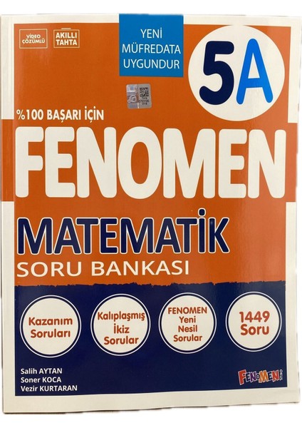 5A Matematik Soru Bankası 1449 Soru Tekil Ürün Yeni Müfredata Uygun