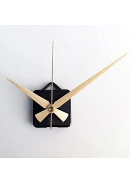 Duvar Saat Mekanizması, Saat Motoru Sessiz Çalışır 14 mm Şaft, Akrep-Yelkovan-Saniye-(Askılı)