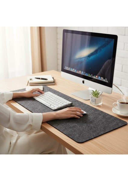 Mouse Pad Masa Koruyucu Büyük Keçe Oyuncu Matı 3mm Antrasit Renk fiyatları