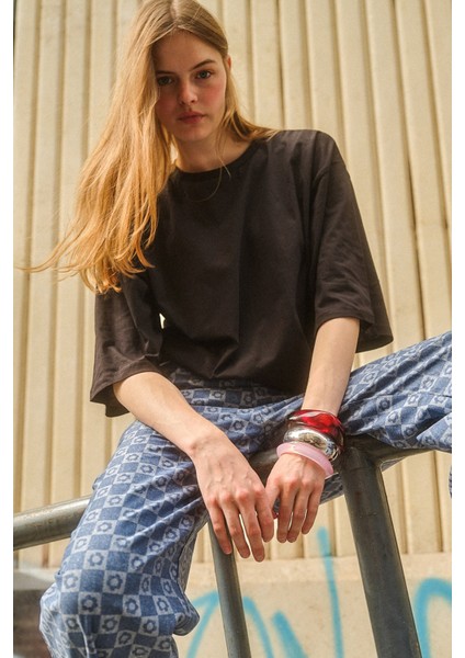 Truvakar Kol Basic Oversize Tişört Siyah fırsatları