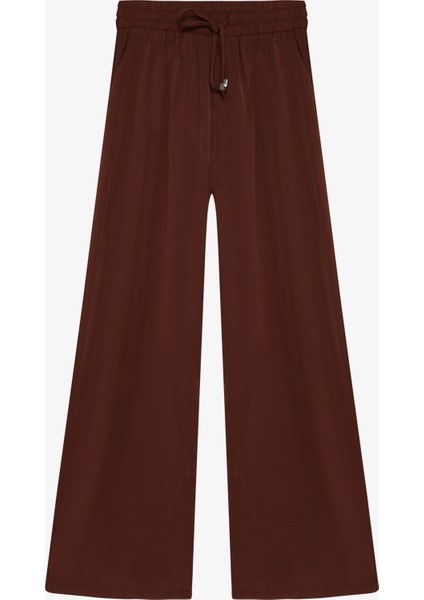 Beli Lastikli Bol Paça Pantolon Kahverengi fiyatları