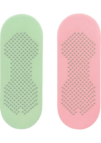 Kadın 2'li Asta Yoga / Pilates Step Çorap Açık Yeşil / Pembe fiyatları