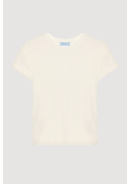 Bisiklet Yaka Basic Tişört 3 lü Paket Siyah-Ekru-Karmelanj