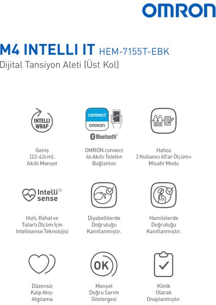 Asfstore Omron M4 Intelli Dijital Tansiyon Aleti fırsatları