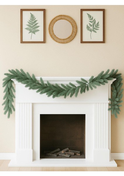 Yılbaşı Dekoru Çam Dalı Garland – Kapı Duvar ve Masa Süsü Yeşil 180 cm fırsatları