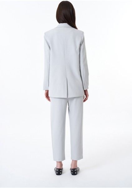 Blazer Ceket Açık Gri