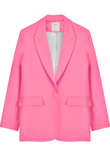 Blazer Ceket Şeker Pembe