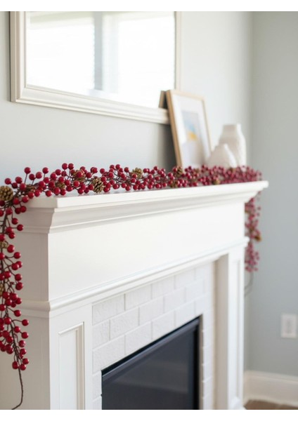 Yılbaşı Dekor Süsleri Kozalaklı Berry Kokina Garland 150 cm indirimleri