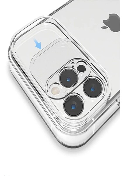 Anti Şok Özellikli Sürgülü Kamera Korumalı iPhone 12 Pro Max Şeffaf Kılıf modelleri