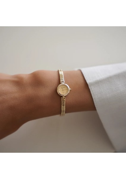 Geneve Pelik Kordon Yuvarlak Kadran Altın Saat fiyatları