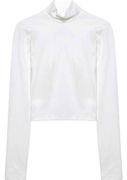 Balıkçı Yaka Basic Body Ekru