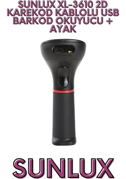 XL-3610 2d Karekod Kablolu USB Barkod Okuyucu + Ayak indirimleri