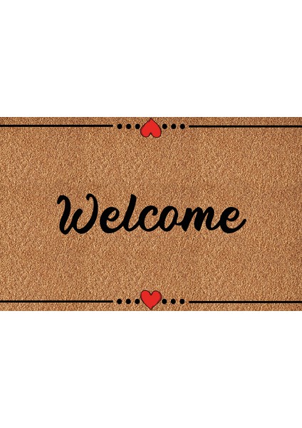 Dekoratif , Eğlenceli Dijital Baskı Kapı Önü Paspası - Paspas