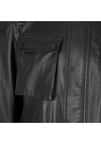 Dione Siyah Erkek Deri Mont fırsatları