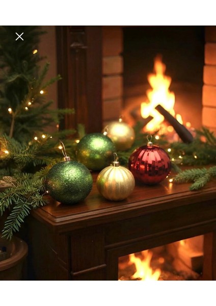 Yılbaşı Ağacı Top Süs 15 cm 9 Adet