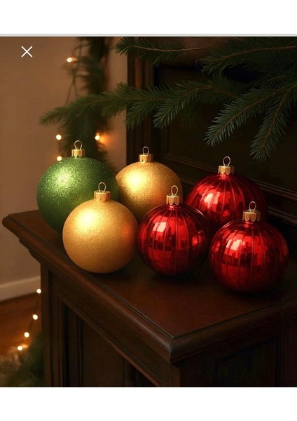 Yılbaşı Ağacı Top Süs 15 cm 9 Adet fırsatları