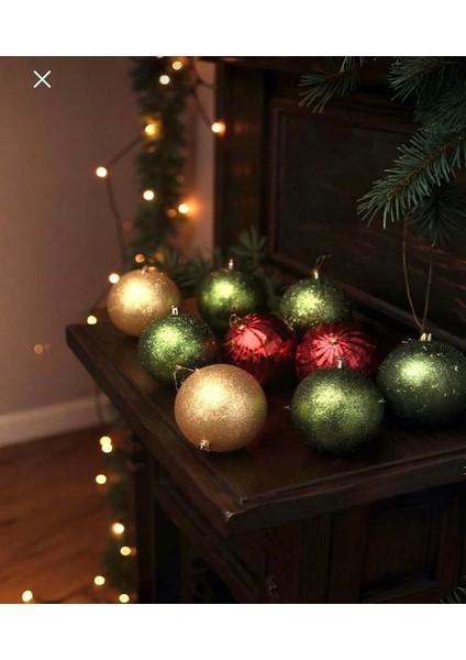 Yılbaşı Ağacı Top Süs 15 cm 9 Adet indirimleri