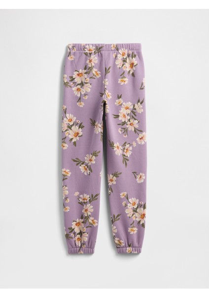 Kız Çocuk Lila Relaxed Gap Logo Jogger Eşofman Altı modelleri