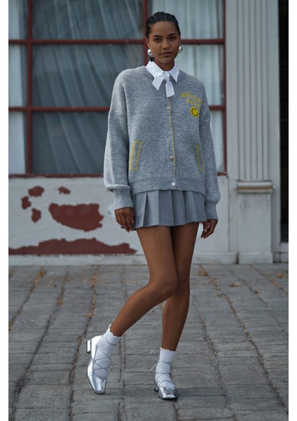 Smile Triko Hırka Gri indirimleri