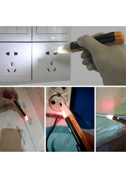 Elektrik Kaçak Dijital Kontrol Kalemi Cihazı -Dedektörlü Temassız Işıklı Kablo Voltaj Test (5067) modelleri