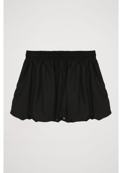 Beli Lastikli Mini Balon Etek Siyah