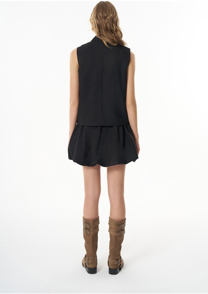 Beli Lastikli Mini Balon Etek Siyah