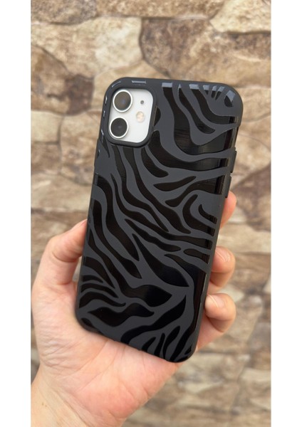 Iphone 11 Uyumlu Zebra Desenli Silikon Darbe Emici Klasik Korumalı Rubber Kılıf 277 modelleri