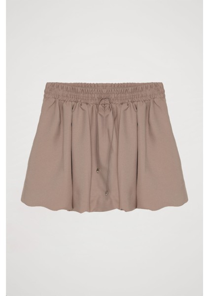 Beli Lastikli Mini Balon Etek Bej