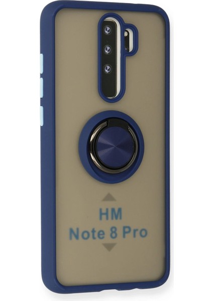 Xiaomi Redmi Note 8 Pro Kılıf Montreal Yüzüklü Silikon Kapak - Lacivert - MRS9026-2685 fiyatları
