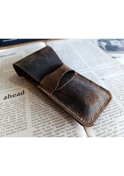 Crazy Gerçek Deri Özel Kalemleriniz Için Kalemlik ( 3*4 Kalem Için ) 28 cm \ 8 cm Büyük Boy Nlu2