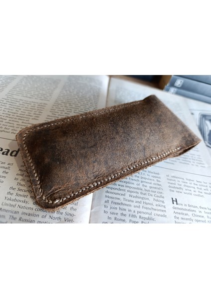 Crazy Gerçek Deri Özel Kalemleriniz Için Kalemlik ( 3*4 Kalem Için ) 28 cm \ 8 cm Büyük Boy Nlu2 indirimleri