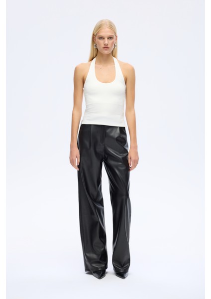 Sırt Dekolteli Halter Yaka Basic Atlet Ekru indirimleri