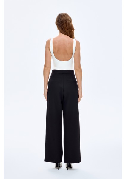 V Yaka Basic Bodysuit Ekru