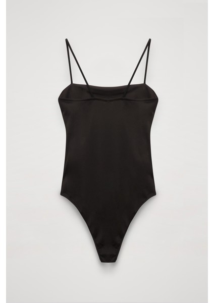 Askılı Bodysuit Siyah