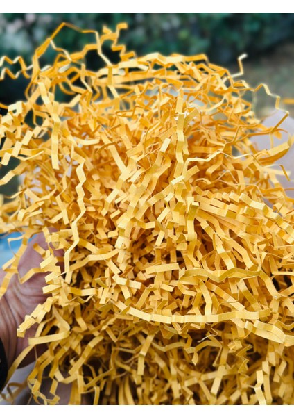 Hardal Sarısı Kırpık Kağıt 100 gr | Z Zigzag Kutu Dolgu ve Süsleme Kağıdı | Hediye Kutusu Için fiyatları