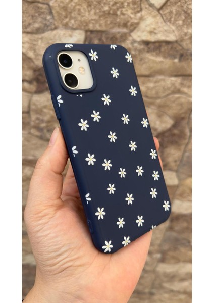 Iphone 11 Uyumlu Mini Papatya Desenli Silikon Darbe Emici Klasik Korumalı Rubber Kılıf 277 modelleri