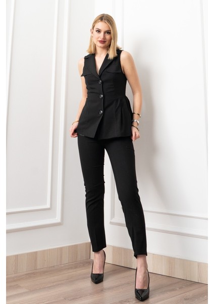 Elegant Line Uzun Yelekli Takım 1264