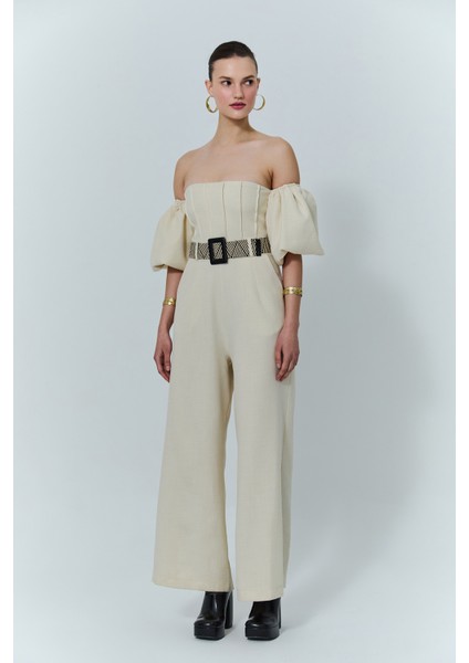 Balon Kol Kemerli Uzun Tulum Naturel