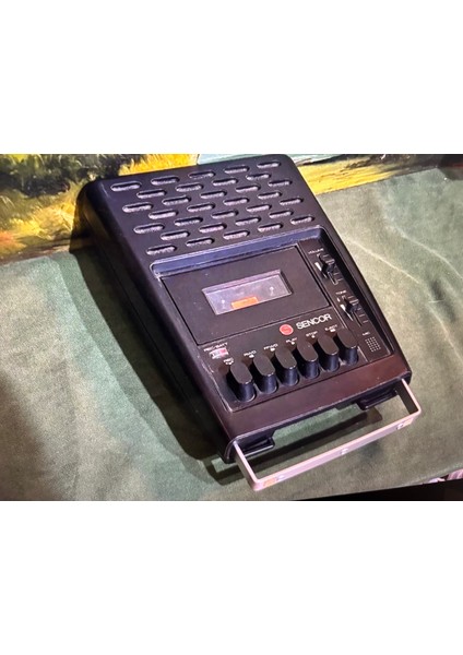 Sencor S-3000 Kaset Çalar Sorunsuz Çalışır Durumda 28 cm 18 cm 8 cm Ölçülerinde