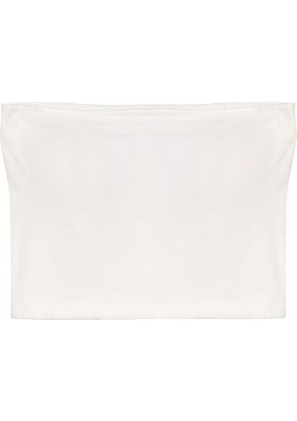 Basic Büstiyer Bluz Ekru