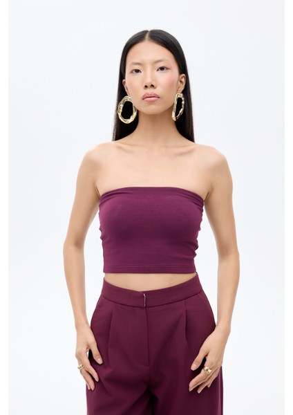 Basic Büstiyer Bluz Bordo fiyatları