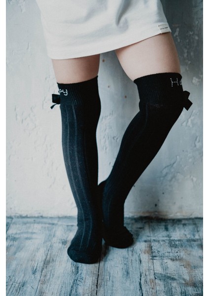 Let's Party Dizaltı Çocuk Çorabı Siyah