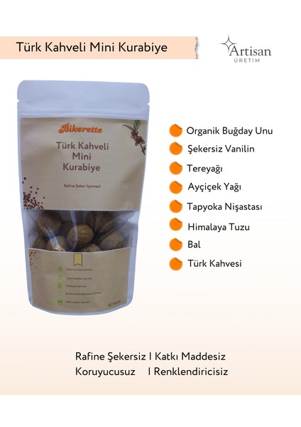 Türk Kahveli & Ballı Mini Kurabiye 150 gr fiyatları