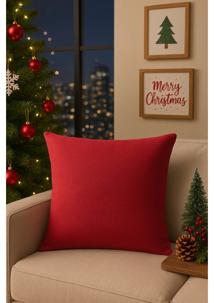 Nadia Kırlent Kılıfı Kırmızı V1 50X50 fiyatları