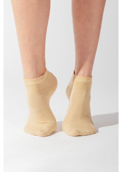 Kadın Shine Patik Çorap Gold indirimleri