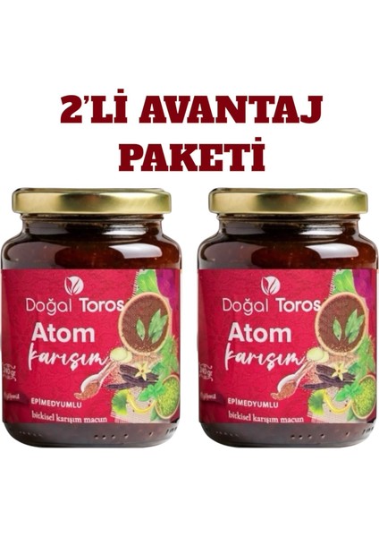 Toros Atom Çakşır Ballı Ginsengli Polenli Macun 2X240 gr fırsatları