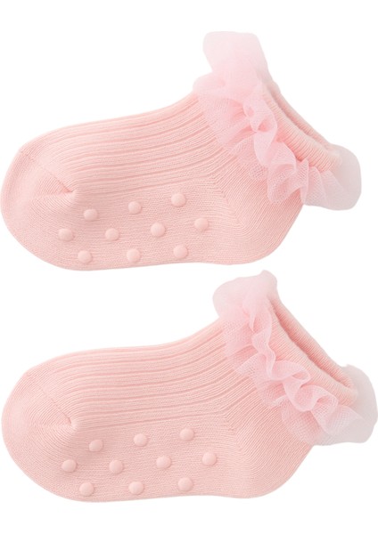 Kız Bebek Tül Aksesuarlı Step Çorap Pembe modelleri