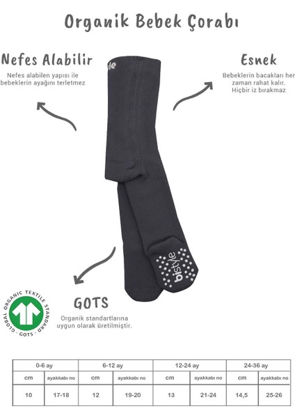 Tekli Kaymaz Mix Havlu Külotlu Çorap 50501 Antrasit fiyatları