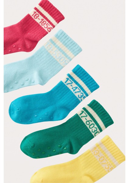 Bebek Pantone Renkli 5'li Kutulu Soket Çorap
